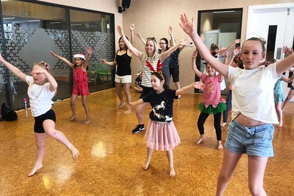 Jitterbugs Dance Lessons kids in dance studio